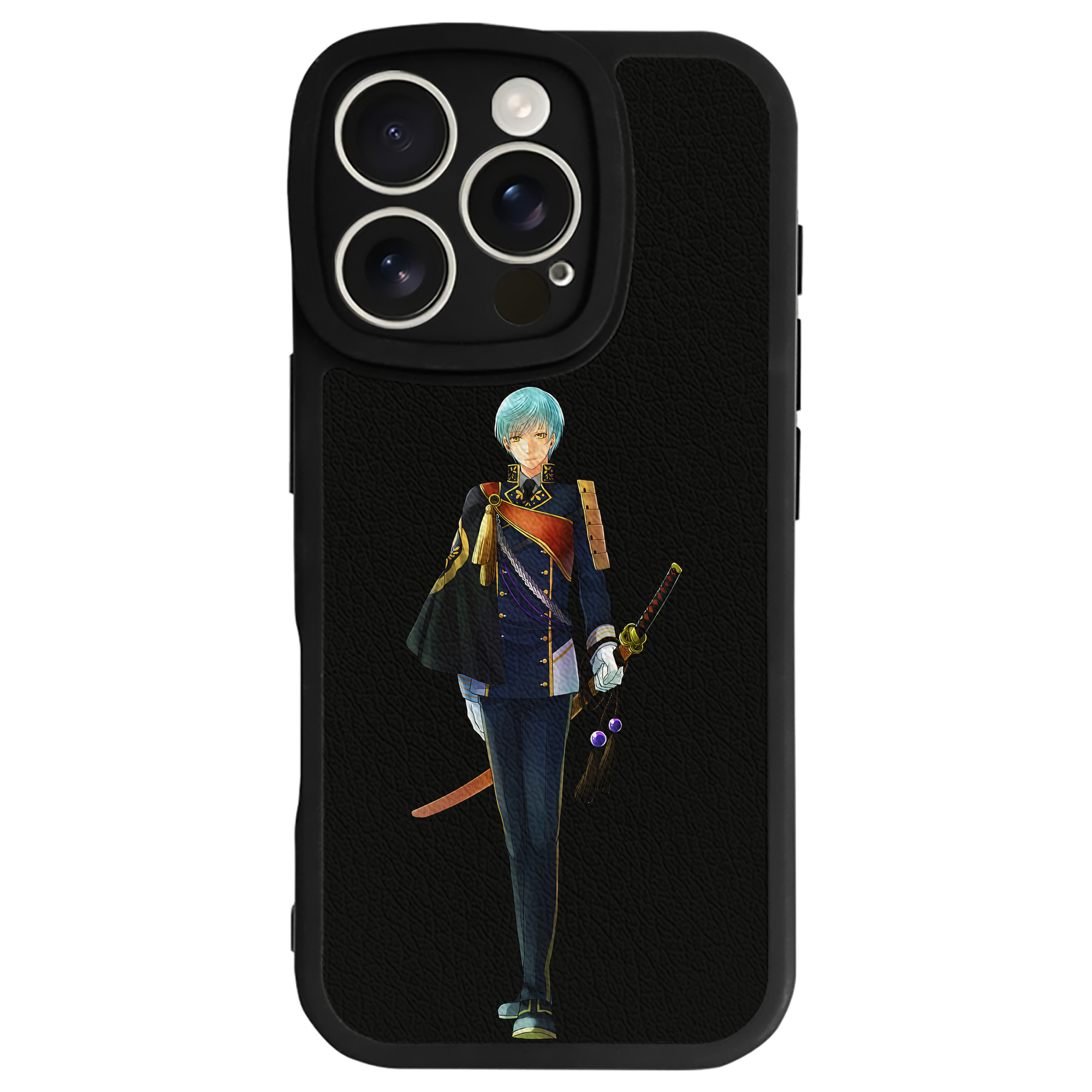 （画像用） 刀剣乱舞 Touken Ranbu 【iPhone 16シリーズ対応】シリコンスマホケース（レザー調） 材質：シリコン